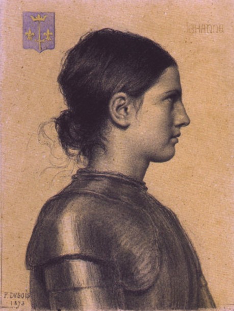 Portrait of Joan of Arc by Paul Dubois (1873)